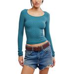 Women's Free People Love Letter Long Sleeve Scoop Neck Shirt - Thumbnail 1 of 5