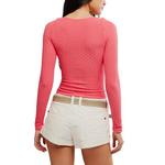 Women's Free People Love Letter Long Sleeve Scoop Neck Shirt - Thumbnail 3 of 5