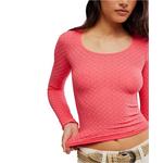 Women's Free People Love Letter Long Sleeve Scoop Neck Shirt - Thumbnail 4 of 5