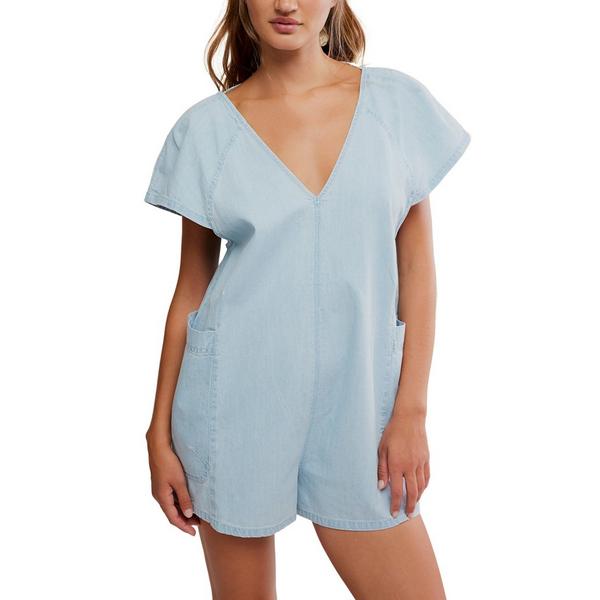 Women's Free People Free Fall Denim Romper