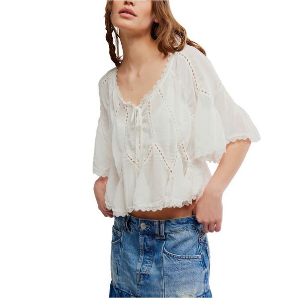 Women's Free People Michelle Scoop Neck Blouse