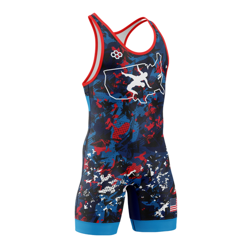 Men's RUDIS USAW Scatter Icon 2.0 Elite Wrestling Singlet