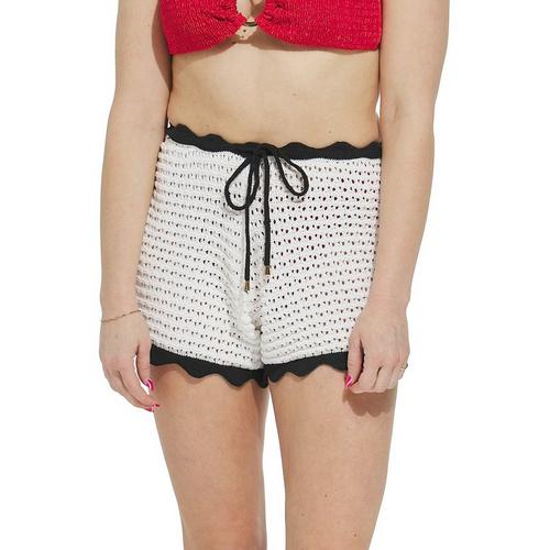 Women's Cupshe X Kelsey Anderson Cabana Crush Cover-Up Swim Shorts - Primary Image