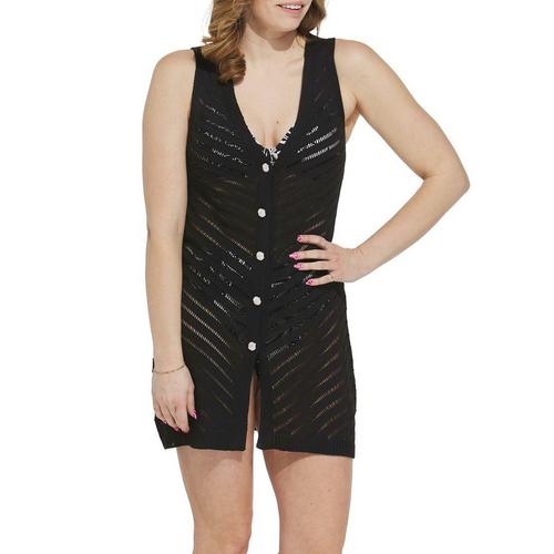 Women's Cupshe Knit Buttons Shirt Swim Cover Up - Primary Image