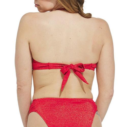 Women's Cupshe Smocked Ring Bandeau Swim Bikini Top - Primary Image