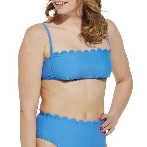 Women's Cupshe Scallop Bra Swim Bikini Top - Primary Image