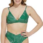 Women's Cupshe V-Neck Lace Up Bralette Swim Bikini Top - Thumbnail 1 of 3