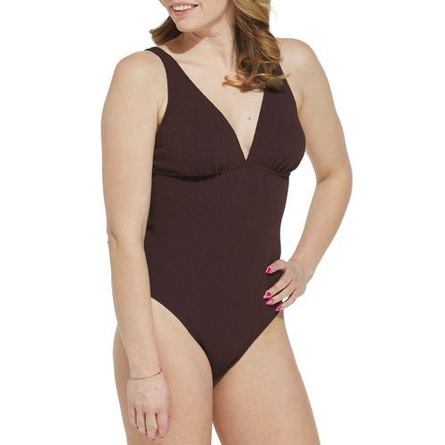 Women's Cupshe V Neck Halter One Piece Swimsuit - Primary Image