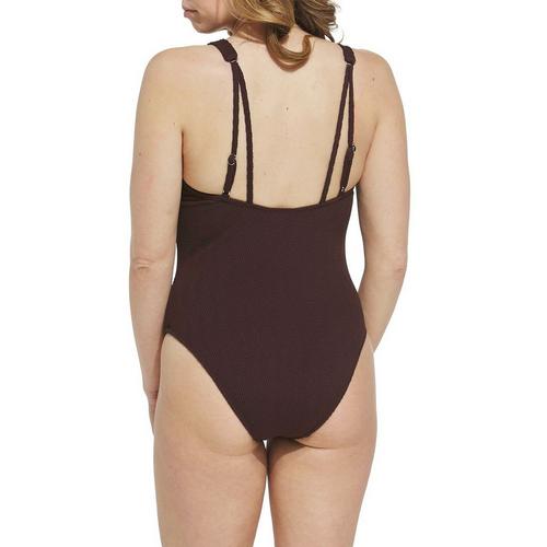 Women's Cupshe V Neck Halter One Piece Swimsuit - Primary Image
