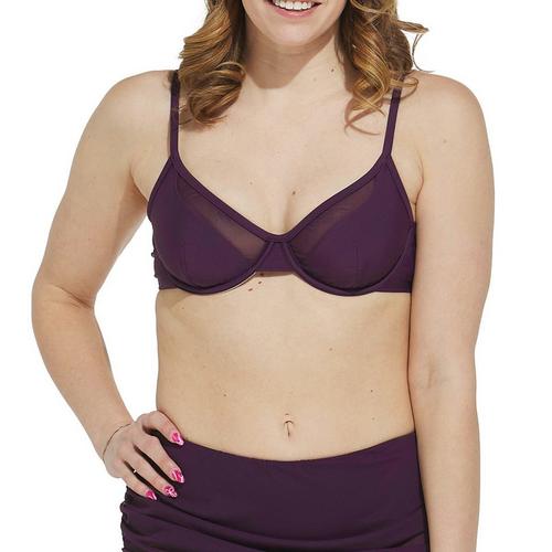 Women's Cupshe Paneled Underwire Swim Bikini Top - Primary Image