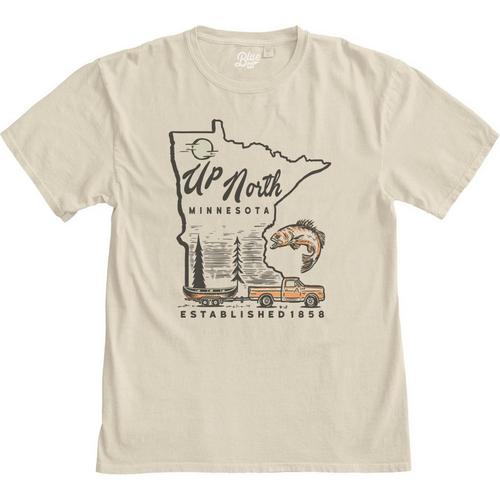 Blue 84 Up North Fall, Fish, Canoe T-Shirt - Primary Image