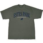 Men's Blue 84 Estes Park Colorado Elk T-Shirt - Thumbnail 1 of 2
