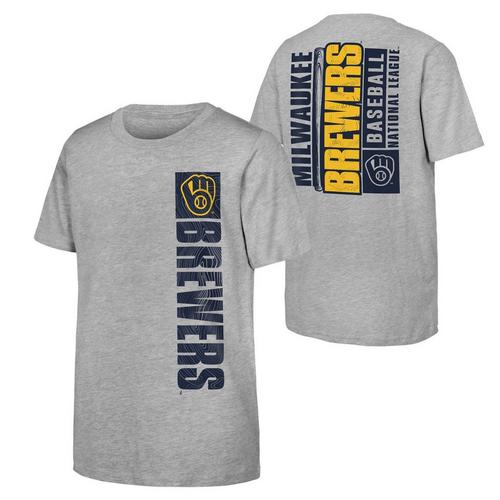 Genuine Stuff Kids' Milwaukee Brewers Line Drive T-Shirt - Primary Image