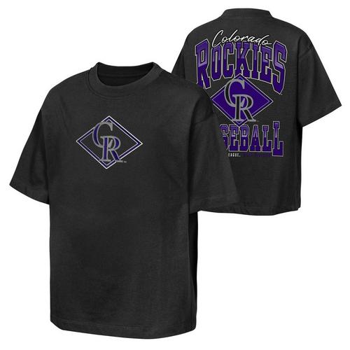 Genuine Stuff Kids' Colorado Rockies Backstop T-Shirt - Primary Image