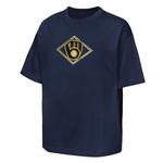 Genuine Stuff Kids' Milwaukee Brewers Backstop T-Shirt - Thumbnail 2 of 3