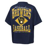 Genuine Stuff Kids' Milwaukee Brewers Backstop T-Shirt - Thumbnail 3 of 3