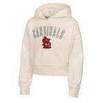 Genuine Stuff Kids' Girls' St. Louis Cardinals Blitz Cropped Hoodie - Thumbnail 1 of 3