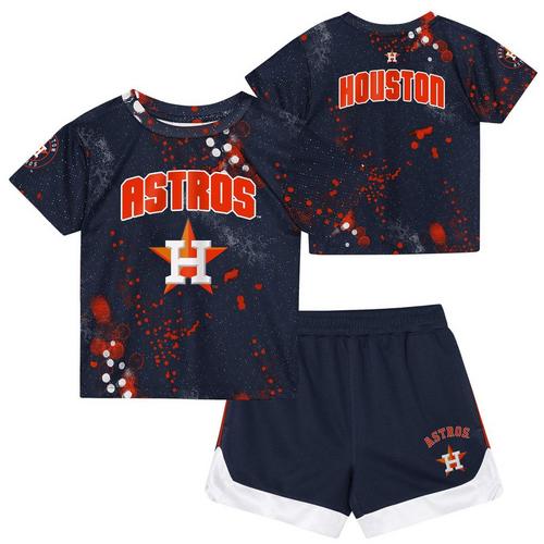 Genuine Stuff Baby Houston Astros Pinch Hit Short & T-Shirt Set - Primary Image