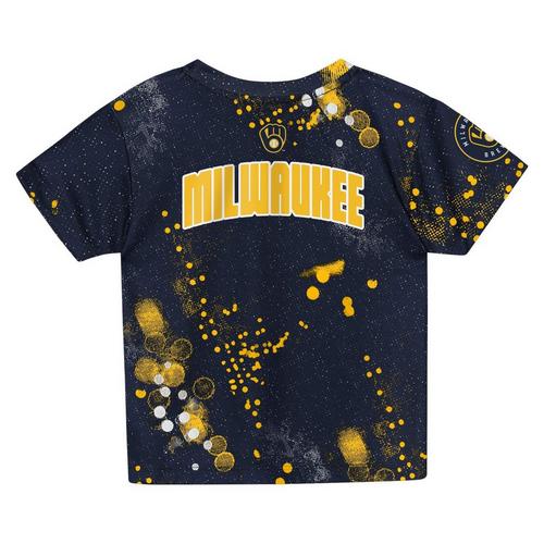 Genuine Stuff Baby Milwaukee Brewers Pinch Hit Short & T-Shirt Set - Primary Image