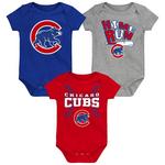 Genuine Stuff Baby Chicago Cubs Batter Onesie 3 Pack - Thumbnail 1 of 4