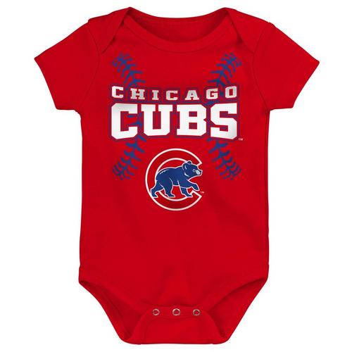 Genuine Stuff Baby Chicago Cubs Batter Onesie 3 Pack - Primary Image