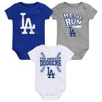 Genuine Stuff Baby Los Angeles Dodgers Batter Onesie 3 Pack - Thumbnail 1 of 4
