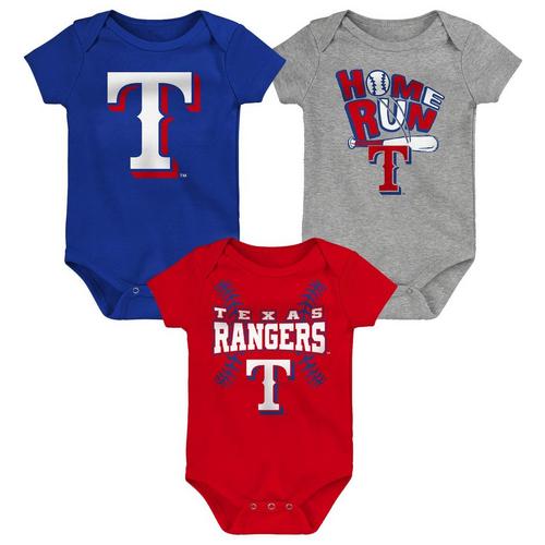Genuine Stuff Baby Texas Rangers Batter Onesie 3 Pack - Primary Image