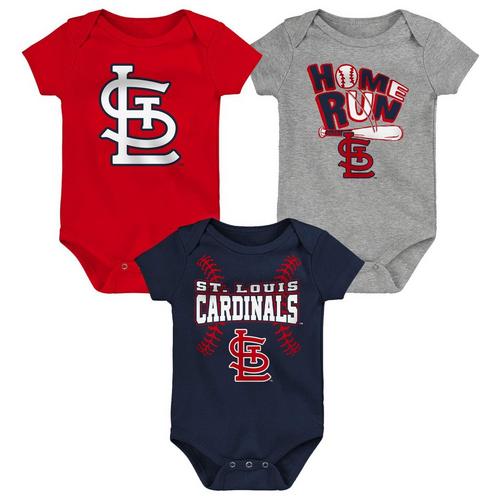 Genuine Stuff Baby St. Louis Cardinals Batter Onesie 3 Pack - Primary Image