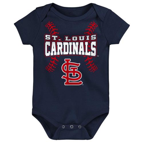 Genuine Stuff Baby St. Louis Cardinals Batter Onesie 3 Pack - Primary Image