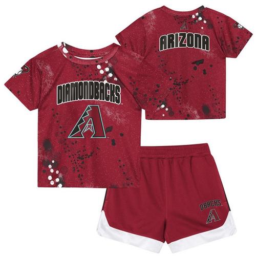 Genuine Stuff Toddler Arizona Diamondbacks  Pinch Hit Short & T-Shirt Set - Primary Image