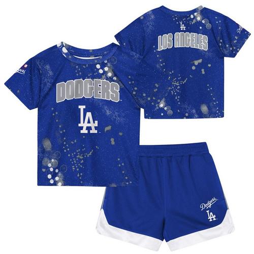 Genuine Stuff Toddler Los Angeles Dodgers Pinch Hit Short & T-Shirt Set - Primary Image