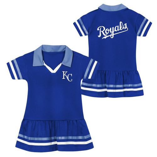 Genuine Stuff Toddler Kansas City Royals Baseball Hit Dress - Primary Image