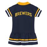 Genuine Stuff Toddler Milwaukee Brewers Baseball Hit Dress - Thumbnail 2 of 3