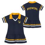 Genuine Stuff Toddler Milwaukee Brewers Baseball Hit Dress - Thumbnail 3 of 3