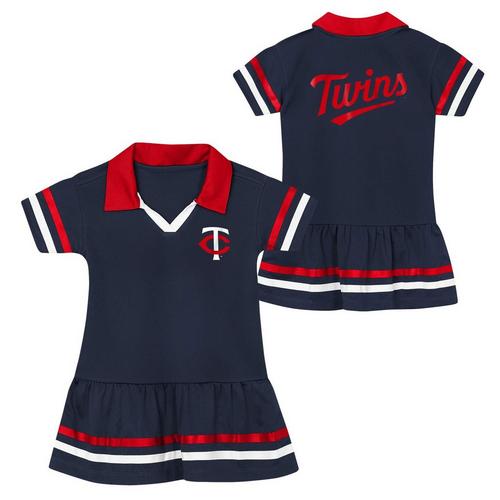 Genuine Stuff Toddler Minnesota Twins Baseball Hit Dress - Primary Image