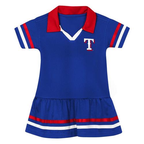 Genuine Stuff Toddler Texas Rangers Baseball Hit Dress - Primary Image