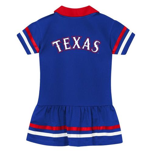 Genuine Stuff Toddler Texas Rangers Baseball Hit Dress - Primary Image
