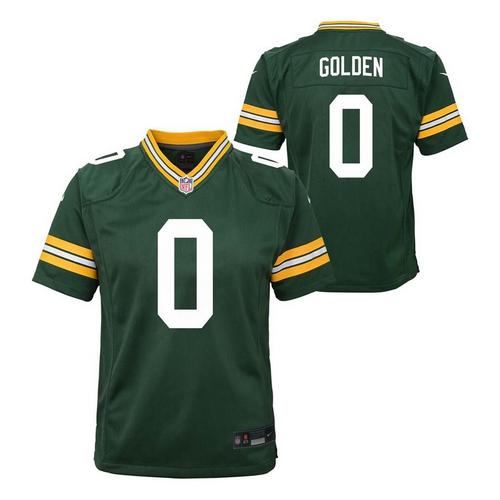 Nike Kids' Green Bay Packers Matthew Golden #22 Game Jersey - Primary Image