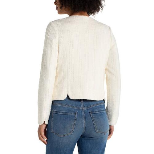 Women's Liverpool Los Angeles Scallop Detail Collarless Jacket - Primary Image