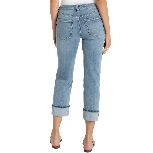 Women's Liverpool Los Angeles Marley Cropped Cuffed Girlfriend Jeans - Primary Image