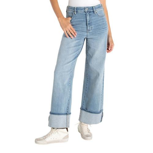 Women's Liverpool Los Angeles Morgan Cuffed Wide Leg Jeans - Primary Image