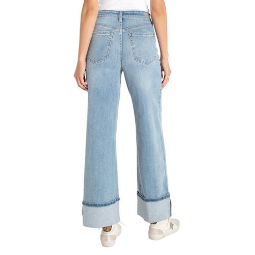 Women's Liverpool Los Angeles Morgan Cuffed Wide Leg Jeans - Primary Image