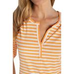 Women's Liverpool Los Angeles Elbow Sleeve Notch Neck Henley - Thumbnail 2 of 3