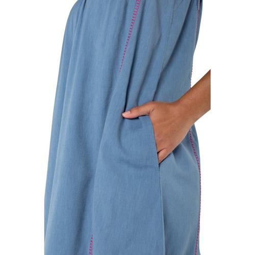 Women's Liverpool Los Angeles Flutter Sleeve Woven Babydoll Dress - Primary Image