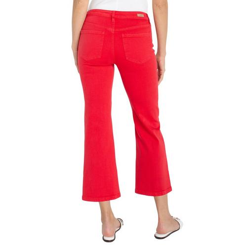 Women's Liverpool Los Angeles Hannah Cropped Slit Hem Flare Jeans - Primary Image