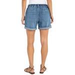 Women's Liverpool Los Angeles Elastic Back Roll Cuff Jean Shorts - Thumbnail 2 of 3