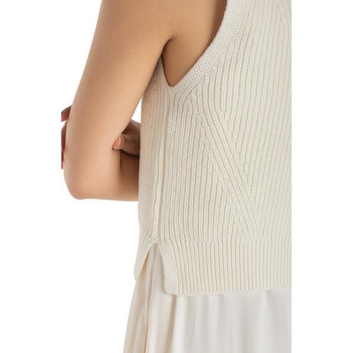 Women's Liverpool Los Angeles Tie Back Sweater Woven Midi Shift Dress - Primary Image