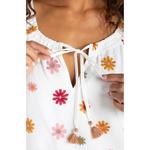 Women's Liverpool Los Angeles Tie Neck Woven Notch Neck Blouse - Thumbnail 2 of 3