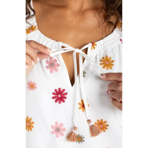 Women's Liverpool Los Angeles Tie Neck Woven Notch Neck Blouse - Primary Image