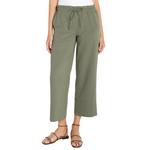 Women's Liverpool Los Angeles Pull On Tie Waist Wide Leg Ankle Pants - Thumbnail 1 of 2